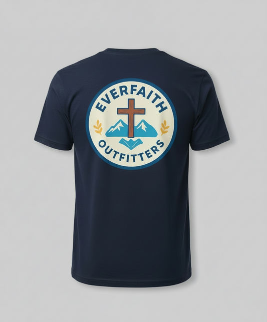 EverFaith Outfitters Mountain Cross T-Shirt – Christian Outdoor Tee