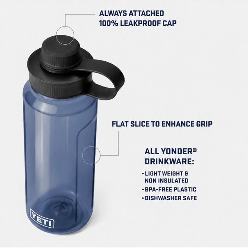 EverFaith Custom YETI® Yonder Water Bottle – 34oz Clear